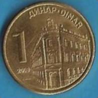 2009  X  UNC SRBIJA SERBIA 1 DINAR MONETA  UNC - Serbie