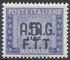 1947-49 TRIESTE A SEGNATASSE 5 LIRE MNH ** - RR8816 - Postage Due