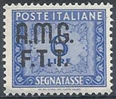 1947-49 TRIESTE A SEGNATASSE 6 LIRE MNH ** - RR8816 - Postage Due