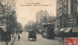 ( CPA 92 )  MALAKOFF  /  Route De Châtillon  -  Station Des Tramways  - - Malakoff