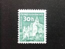 CHECOSLOVAQUIA TCHÉCOSLOVAQUIE 1961 CASTILLO De PERNSTYN Filigrana C RARO Yvert 1183 ** MNH - Neufs