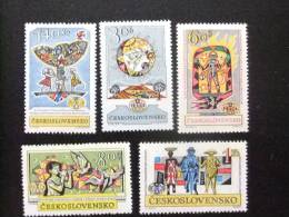 CHECOSLOVAQUIA TCHÉCOSLOVAQUIE 1962 EXPOSICION FILATELICA  PRAGA Yvert 1230 / 1234 ** MNH - Neufs