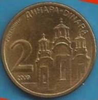 2009  X  UNC SRBIJA SERBIA 2 DINARA  MONETA  UNC - Servië