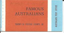 AusMH42(b/  >Mi.Nr. 410-13 Berühmte Australier  Im Heftchen (kompl.) ** - Postzegelboekjes