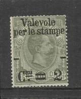 ITALIA REGNO 2 CENT. SU 10 PACCHI SOPRASTAMPATO OVERPRINTED MNH - Nuovi