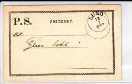 SUEDE - 1903 - RARE CARTE POSTALE ENTIER LOCALE De LUND - Local Post Stamps