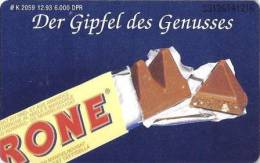 Germany - K2059 - 12.1993 - Chocolate - Toblerone - 6.000ex - K-Series: Kundenserie