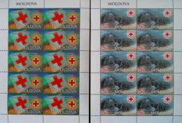 CROIX-ROUGE MOLDAVE 2003 - 2 FEUILLETS NEUFS ** - YT 402/03 - MI 467/68 - Moldavië