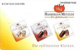 Germany - O 307 - 03.1994 - Chocolate - Haeberlein Metzger - Praliné - 3.000ex - K-Series: Kundenserie