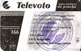 ESP-04 TARJETA DE CUBA AÑO 2004 TELEVOTO CON SELLO TELEFONIA PUBLICA (RRRR) - Kuba