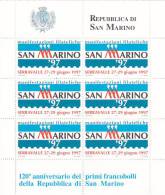 San Marino 1997 Stickers Sheetlet MNH - Gebraucht