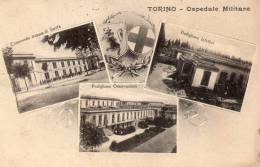 1925  TORINO  -   OSPEDALE MILITARE   -   CON ANNULLO AMB.  TORINO - PIACENZA - Other Monuments & Buildings