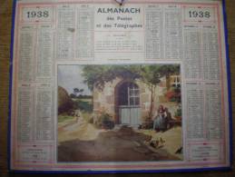 - ALMANACH Des POSTES Et Des TELEGRAPHES - Ferme En Normandie -1938 - Big : 1921-40