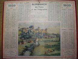 - ALMANACH Des POSTES Et Des TELEGRAPHES - Vue Générale De Vitré,prise Du Val -1939 - Big : 1921-40