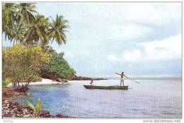 TAHITI. LE LAGON DE BORABORA. PARADIS DES PECHEURS. REF 9350 - Polynésie Française