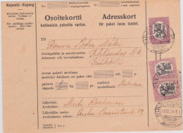 FINLANDE - 1924 - CARTE MANDAT De OULU Pour PIHTIPUDAS - Storia Postale