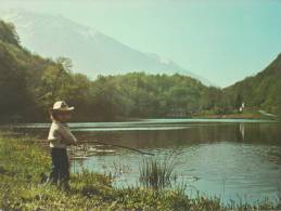 73 - AIGUEBELLE - Lac De Charbonnière. (Enfant à La Pêche - Rare) - Aiguebelle