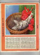 Almanach Des P.T.T. - Tarn Et Garonne) - Chien (Lassie) - Chat - Roses -  1970 - Big : 1961-70