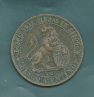 GOBIERNO PROVISIONAL  1870  5  CENTIMOS    NL077 - Monedas Provinciales