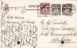 Denmark Uprated Postal Stationery Ganzsache Entier (153) M. Antwort 3 + 7 Ø Brevkort AARHUS 1948 (2 Scans) - Ganzsachen