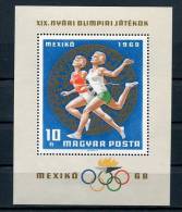 Hungary 1968 Sheet Mi  Block 65A MNH  Sport Olympic Games Mexico - Verano 1968: México