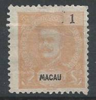 MACAU - 1898, D. Carlos I,  1 A.  D. 12 3/4   (o)   MUNDIFIL  Nº 79c - Gebraucht