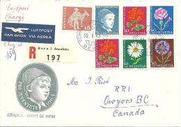 1963 FDC Nach Canada Mit FraMa Zusatzfranktur GD PTT!! - Frankiermaschinen (FraMA)