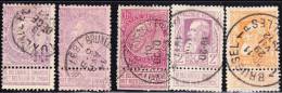 R)19OO-1911 KING LEOPOLD SCN A 38, A 39 ; 72,74,75 - Andere & Zonder Classificatie