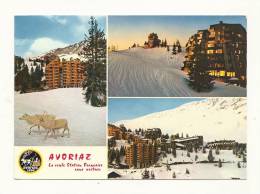 Cp, 74, Avoriaz, Multi-Vues, Voyagée 1972 - Avoriaz