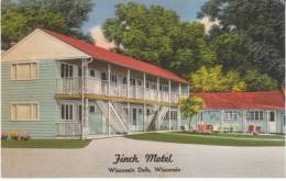 Wisconsin Dells WI Wisconsin, Finch Motel, Lodging, C1940s/50s Vintage Linen Postcard - Autres & Non Classés