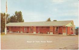 Two Harbors MN Minnesota, Twin Points Resort & Motel, Lodging, Telephone Booth, C1950s/60s Vintage Postcard - Sonstige & Ohne Zuordnung