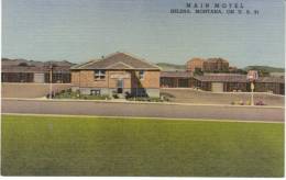Helena MT Montana, Main Motel, Lodging, C1950s Vintage Curteich Linen Postcard - Helena