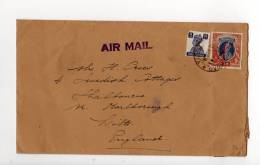 69513)lettera Aerea Indiana Con 2 Valori + Annullo - Airmail