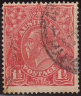 Australia 1927 Scott 68 Sello º Rey George V 1 Michel 71X Yvert 52 Stamp Australia Stamps Timbre Australie Briefmarke - Gebraucht