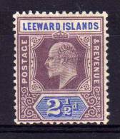 Leeward Islands - 1902 - 2½d Definitive (Watermark Crown CA) - MH - Leeward  Islands