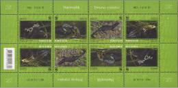 ESTONIA 2012 WWF. Great Crested Newt (Amphibia) MS 8 ** MNH ** - Unclassified