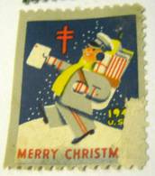 United States 1940's Christmas Seal Damaged - Unclassified