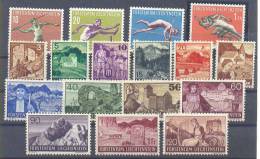 Liechtenstein Sport,nature,castles,knights MH * - Unused Stamps