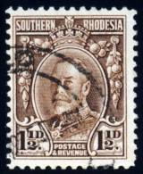 Southern Rhodesia 1933. 1½d Bistre-brown From BOOKLET (perf 12). SG 16c. - Rodesia Del Sur (...-1964)