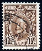 Southern Rhodesia 1933. 1½d Bistre-brown From BOOKLET (perf 12). SG 16c. - Rhodésie Du Sud (...-1964)