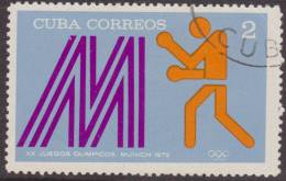Cuba 1972 Scott 1716 Sello * Deportes Sport Juegos Olimpicos Munich Emblema "M" Boxeo Michel 1791 Yvert 1595 Stamps - Nuevos