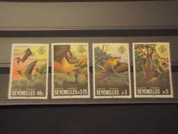 SEYCHELLES - 1981 FAUNA/PIPPISTRELLI 4 Valori - NUOVI(++) -TEMATICHE - Seychelles (...-1976)