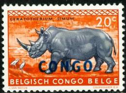 REPUBBLICA DEMOCRATICA DEL CONGO, 1959, PROTECTED ANIMALS, FRANCOBOLLO NUOVO, (MLH*), Scott 342 - Neufs