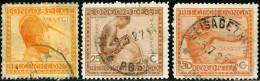 BELGIAN CONGO, CONGO BELGA, 1923-1927, FRANCOBOLLI USATI, Scott 88,93,98 - Usati