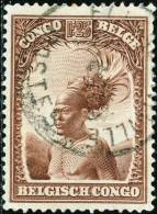 BELGIAN CONGO, CONGO BELGA, 1931, FRANCOBOLLO USATO, Scott 148 - Oblitérés