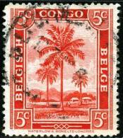 BELGIAN CONGO, CONGO BELGA, 1942, DIFFERENT SUBJECTS, FRANCOBOLLO USATO, Scott 187 - Oblitérés