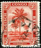 BELGIAN CONGO, CONGO BELGA, 1942, DIFFERENT SUBJECTS, FRANCOBOLLO USATO, Scott 187 - Oblitérés