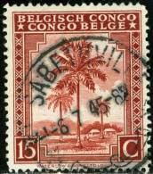 BELGIAN CONGO, CONGO BELGA, 1942, DIFFERENT SUBJECTS, FRANCOBOLLO USATO, Scott 208 - Used Stamps