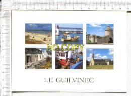 LE GUILVINEC - La Plage, Le Port De Pêche, Le Costume Bigouden Et La Chapelle - 6 Vues - Guilvinec