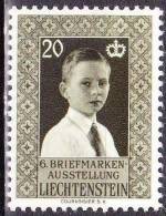 Liechtenstein 1956 6. Briefmarkenausstellung In Vaduz 20 Rp Mit Falz  Mi 352 - Neufs